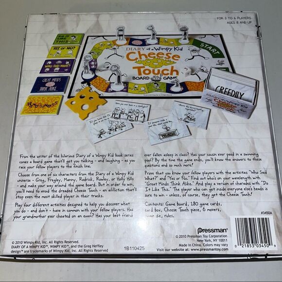 Diary of a Wimpy Kid Cheese Touch Board Game - Picture 3 of 8